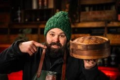 Bamboe stoommandje 22cm