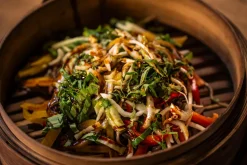 Bamboe stoommandje 22cm