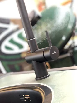 Dekton natuursteen insert antraciet – Modular Outdoor Workspace – Big Green Egg