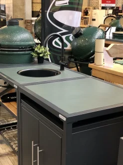 Dekton natuursteen insert antraciet – Modular Outdoor Workspace – Big Green Egg