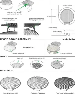 2-delige Multi-Level Rack (EGGspander) Big Green Egg