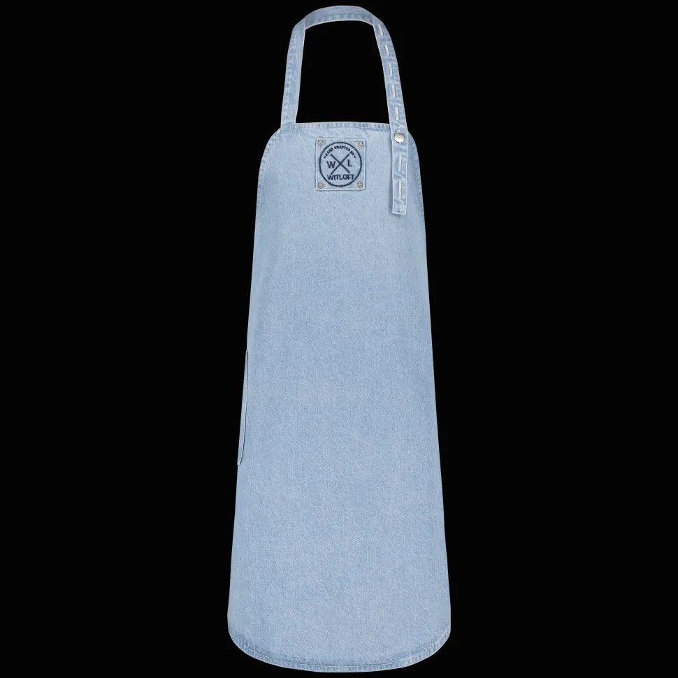 Denim schort lichtblauw Witloft