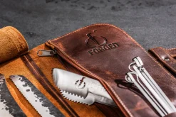 Foedraal bruin leder Forged
