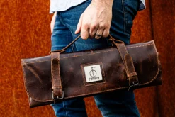 Foedraal bruin leder Forged