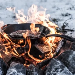 Gietijzeren grill skillet met steel Petromax