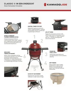 Kamado Joe Classic 2 – vrijstaand
