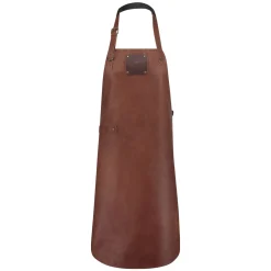 Leren buffalo schort Cognac Witloft