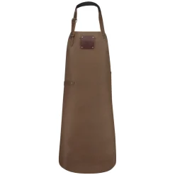 Leren buffalo schort Mokka Witloft