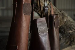 Leren buffalo schort Mokka Witloft