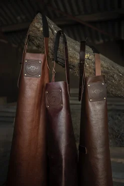 Leren buffalo schort ruby Witloft