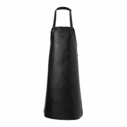 Leren schort zwart Witloft