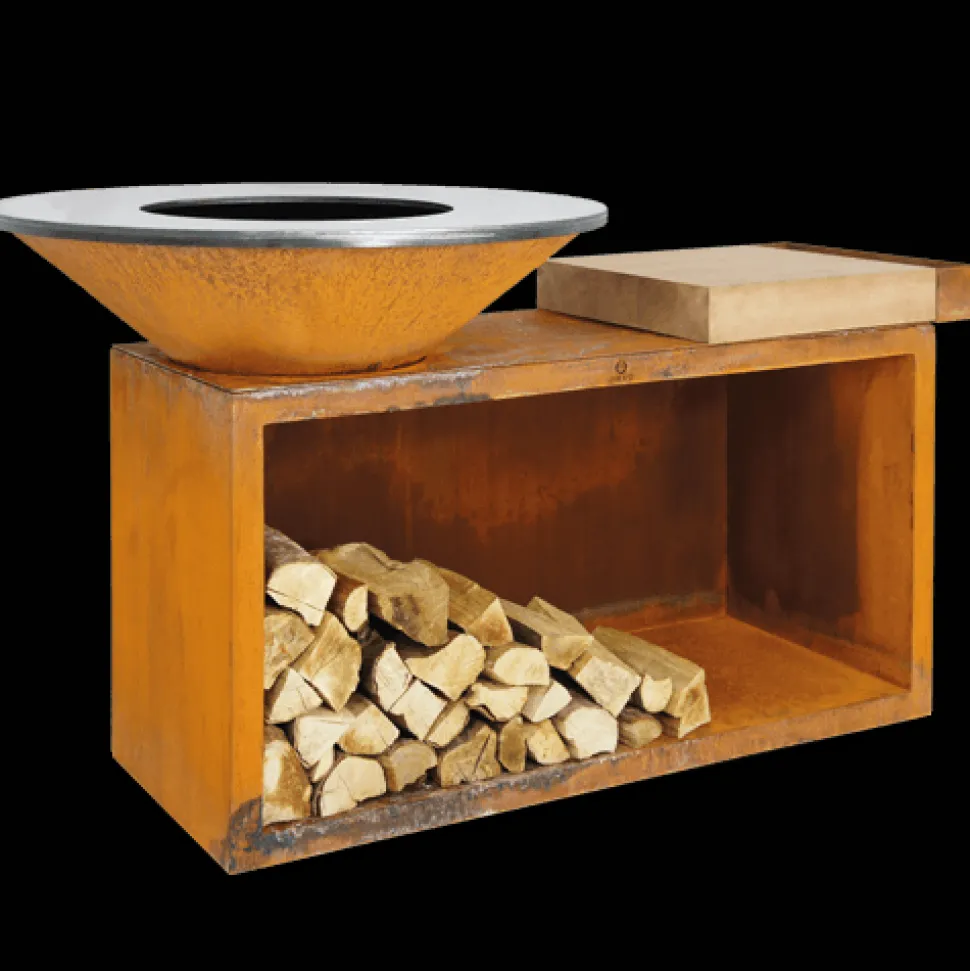 OFYR 85 Island Corten – Teak Hout