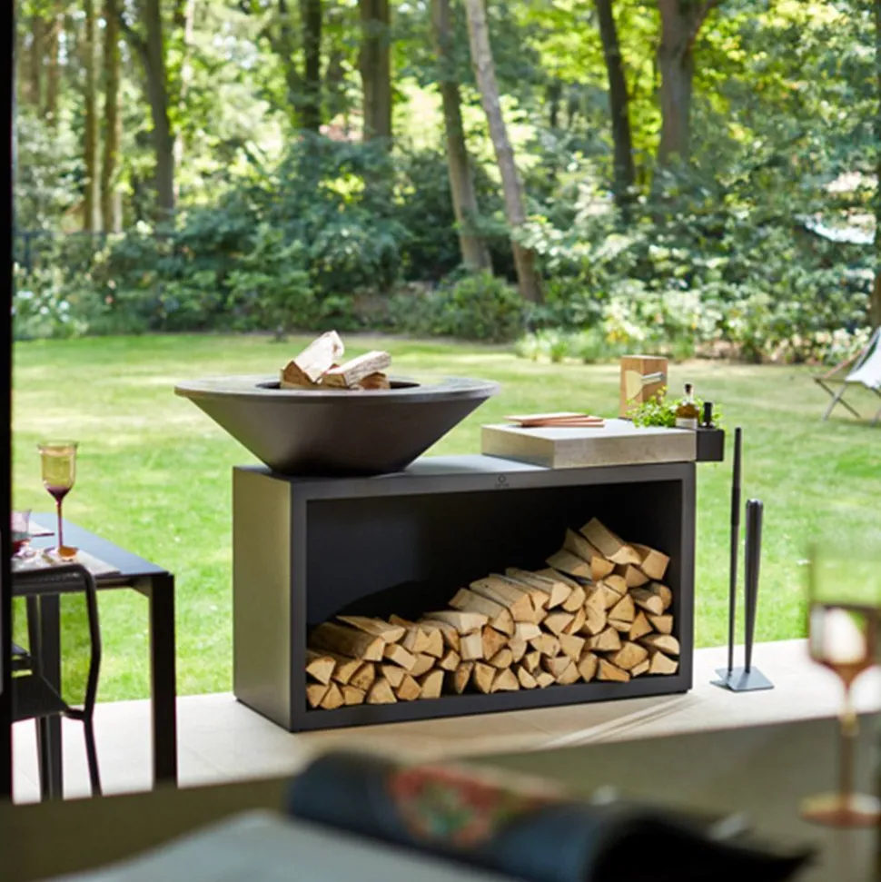 OFYR 85 Island Corten – Teak Hout