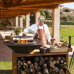 OFYR 85 Island Corten – Teak Hout