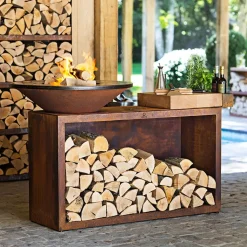 OFYR 85 Island Corten – Teak Hout