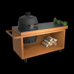 OFYR 150 kamado tafel pro+ cortenstaal