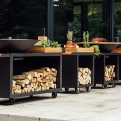 OFYR 65 Mise en Place Table PRO Black – Teak Hout