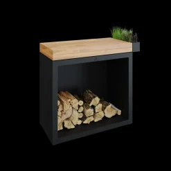 OFYR Butcher Block Storage 90 Black – Teak Hout