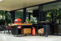 OFYR Kamado Table PRO black 135 + Big Green Egg large