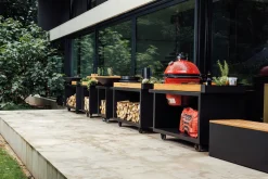 OFYR Kamado Table PRO black 135 + Big Green Egg large