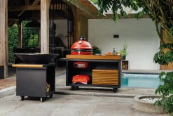 OFYR Kamado Table PRO black 135 + Big Green Egg large