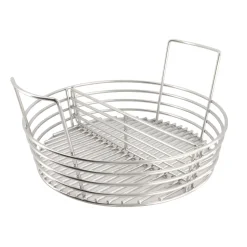 Rvs houtskool mand Grill Guru